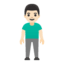 Эмодзи 🧍🏻‍♂️ Google