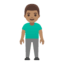 Эмодзи 🧍🏽‍♂️ Google