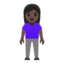Эмодзи 🧍🏿‍♀️ Google