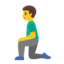 Эмодзи 🧎‍♂️ Google