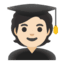 Эмодзи 🧑🏻‍🎓 Google