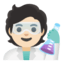 Эмодзи 🧑🏻‍🔬 Google
