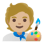 Эмодзи 🧑🏼‍🎨 Google