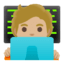 Эмодзи 🧑🏼‍💻 Google
