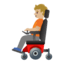 Эмодзи 🧑🏼‍🦼 Google