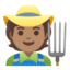 Эмодзи 🧑🏽‍🌾 Google