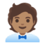 Эмодзи 🧑🏽‍💼 Google
