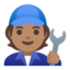 Эмодзи 🧑🏽‍🔧 Google