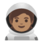Эмодзи 🧑🏽‍🚀 Google