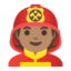 Эмодзи 🧑🏽‍🚒 Google