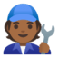 Эмодзи 🧑🏾‍🔧 Google