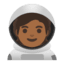Эмодзи 🧑🏾‍🚀 Google