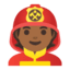 Эмодзи 🧑🏾‍🚒 Google