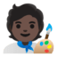 Эмодзи 🧑🏿‍🎨 Google