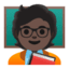 Эмодзи 🧑🏿‍🏫 Google