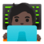 Эмодзи 🧑🏿‍💻 Google