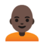 Эмодзи 🧑🏿‍🦲 Google