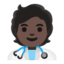 Эмодзи 🧑🏿‍⚕️ Google