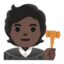 Эмодзи 🧑🏿‍⚖️ Google