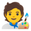 Эмодзи 🧑‍🎨 Google