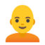 Эмодзи 🧑‍🦲 Google