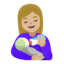 Эмодзи 👩🏼‍🍼 Google