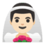 Эмодзи 👰🏻‍♂️ Google