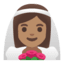 Эмодзи 👰🏽‍♀️ Google