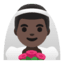 Эмодзи 👰🏿‍♂️ Google