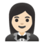 Эмодзи 🤵🏻‍♀️ Google