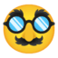 Эмодзи 🥸 Google