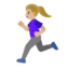 Эмодзи 🏃🏼‍♀️ Google