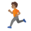 Эмодзи 🏃🏽 Google