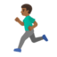 Эмодзи 🏃🏾‍♂️ Google
