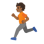 Эмодзи 🏃🏾 Google