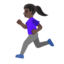 Эмодзи 🏃🏿‍♀️ Google