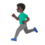Эмодзи 🏃🏿‍♂️ Google