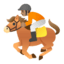 Эмодзи 🏇🏽 Google