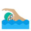 Эмодзи 🏊🏼‍♂️ Google