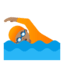 Эмодзи 🏊🏽 Google