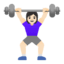 Эмодзи 🏋🏻‍♀️ Google