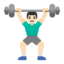 Эмодзи 🏋🏻‍♂️ Google