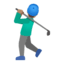 Эмодзи 🏌🏽‍♂️ Google
