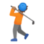 Эмодзи 🏌🏽 Google