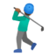Эмодзи 🏌🏾‍♂️ Google