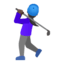 Эмодзи 🏌🏿‍♀️ Google