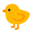 Эмодзи 🐤 Google