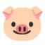 Эмодзи 🐷 Google