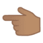 Эмодзи 👈🏽 Google