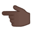 Эмодзи 👈🏿 Google